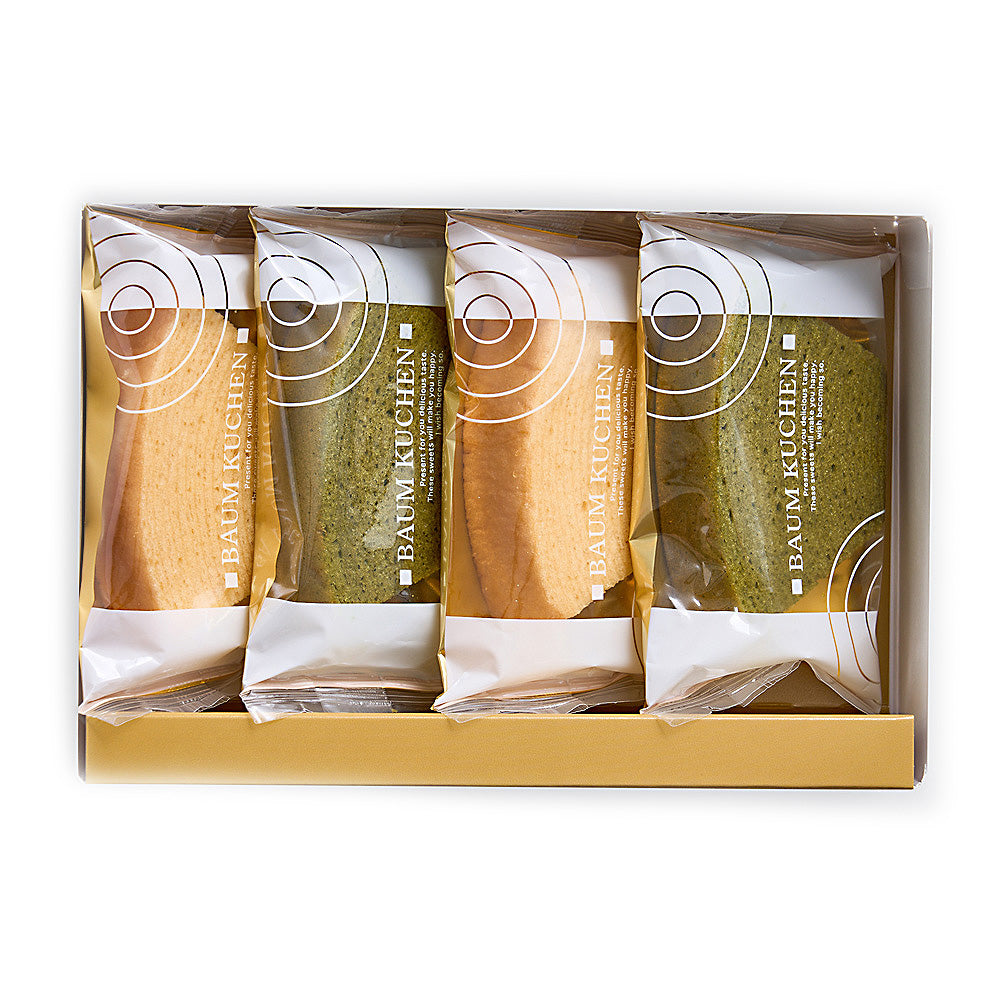 なだ万監修 絆のかさなり バウムクーヘン詰め合わせ 宇治抹茶＆和三盆