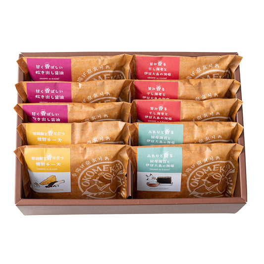 OKOMEnoKAORI 手揚げ京あられ 10袋