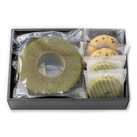 京都 京寿楽庵 宇治抹茶バウム 扇