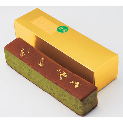 京 伏見 三源庵 抹茶金箔カステラ