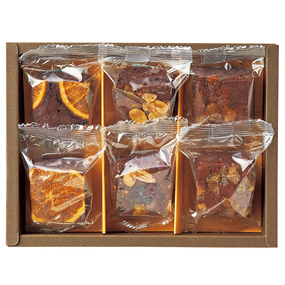 ホシフルーツ ナッツとドライフルーツの贅沢ブラウニー 6個