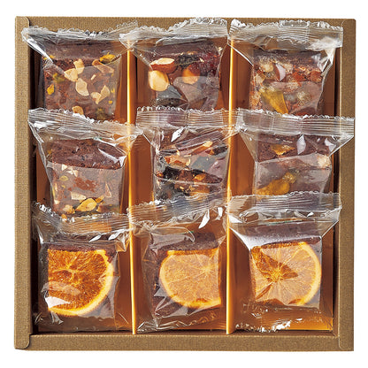 ホシフルーツ ナッツとドライフルーツの贅沢ブラウニー 9個