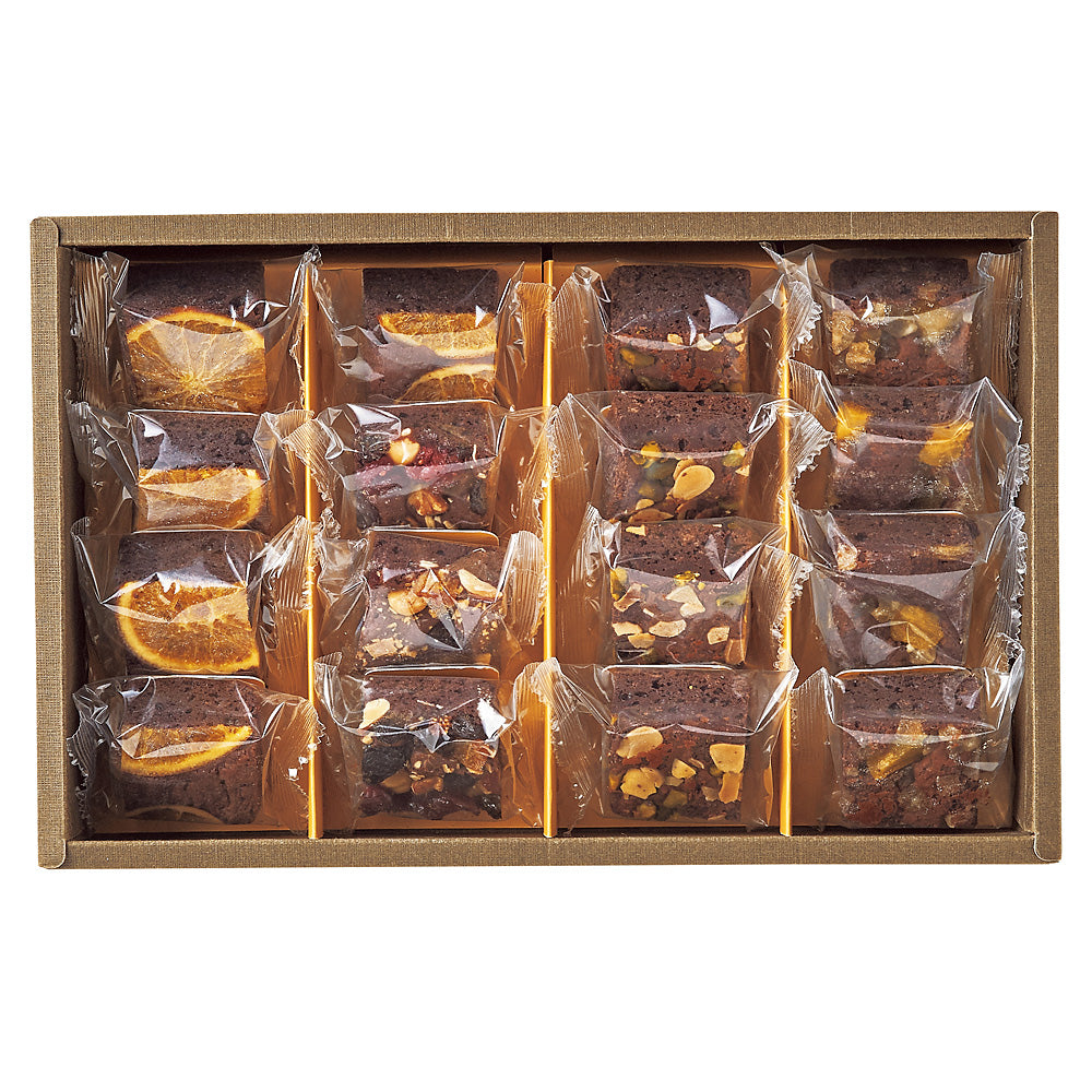 ホシフルーツ ナッツとドライフルーツの贅沢ブラウニー 16個