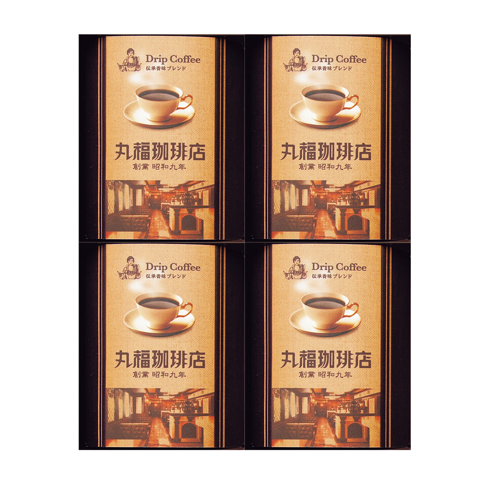 丸福珈琲店 創業昭和九年 伝承香味ブレンド詰合せ 4箱入