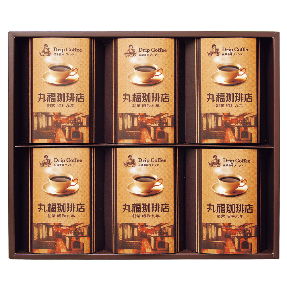 丸福珈琲店 創業昭和九年 伝承香味ブレンド詰合せ 6箱入