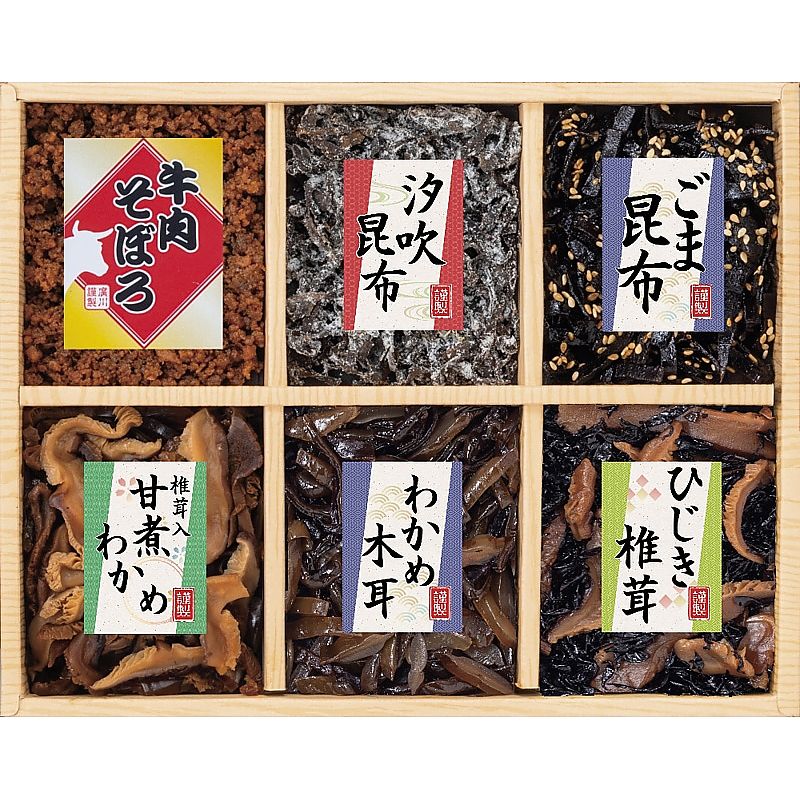 ( 廣川昆布 ) 風味彩々 佃煮６品詰合せ ( 702-0504p )