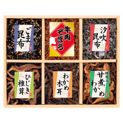 ( 廣川昆布 ) 風味彩々 佃煮６品詰合せ ( 702-0504p )