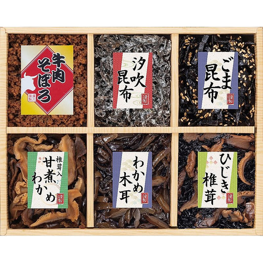 ( 廣川昆布 ) 風味彩々 佃煮６品詰合せ ( 702-0504p )