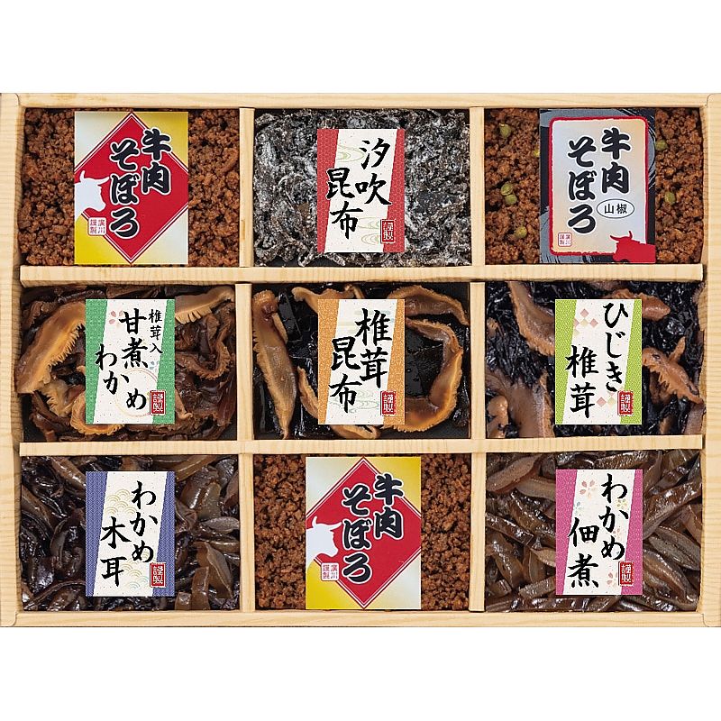 ( 廣川昆布 ) 風味彩々 佃煮９品詰合せ ( 702-0507p )