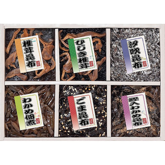 ( 廣川昆布 ) 御昆布 6品佃煮詰合せ ( 702-0512p )