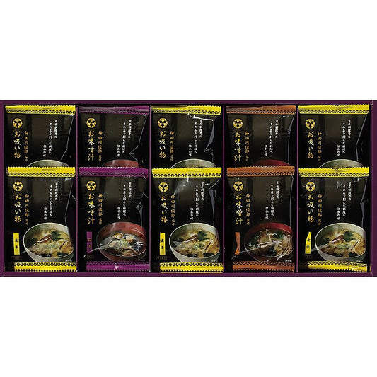 ( 神田川俊郎監修 / 味和心 ) お味噌汁ギフト【雅】 ( 702-0663p )