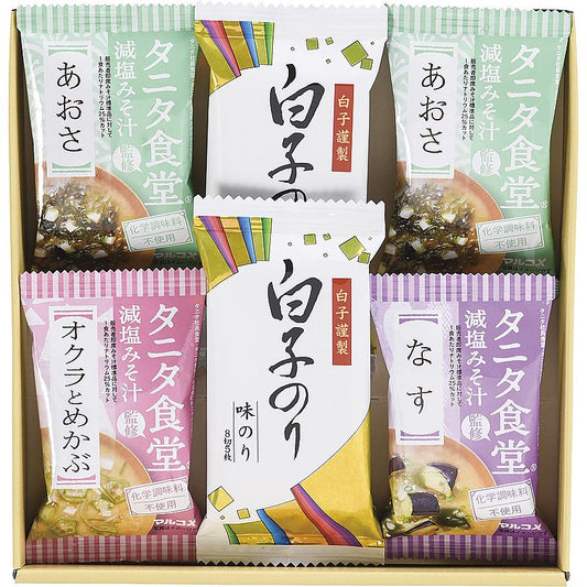 タニタ食堂監修減塩みそ汁・白子のり詰合せ ( 702-0685p )