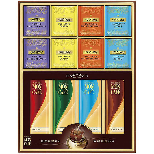 モンカフェ＆トワイニング ドリップコーヒー＆ティーバッグ 詰合せギフト 702-1162p