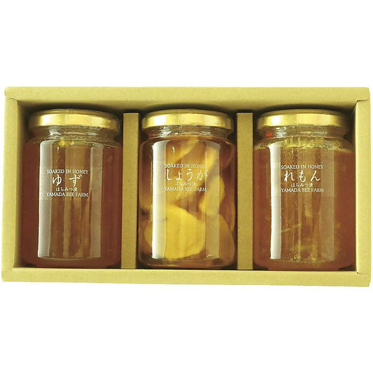 山田養蜂場 はちみつ漬3本セット 702-1168p