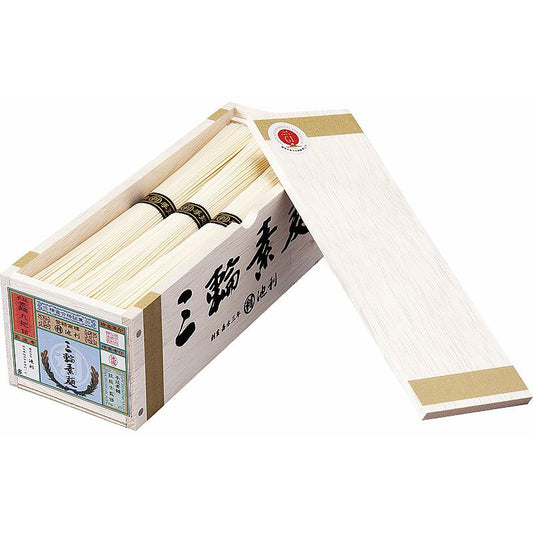 池利 三輪素麺 （ ミニチュア木箱入 ） 702-1224p