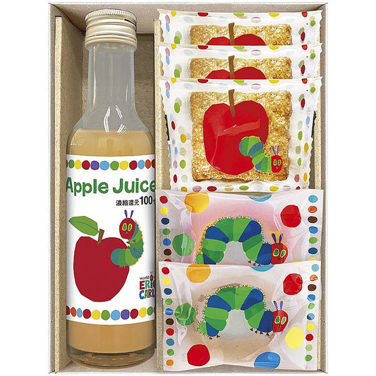 はらぺこあおむし アップルジュース＆しっとりドーナツ スイーツセット 702-1297p