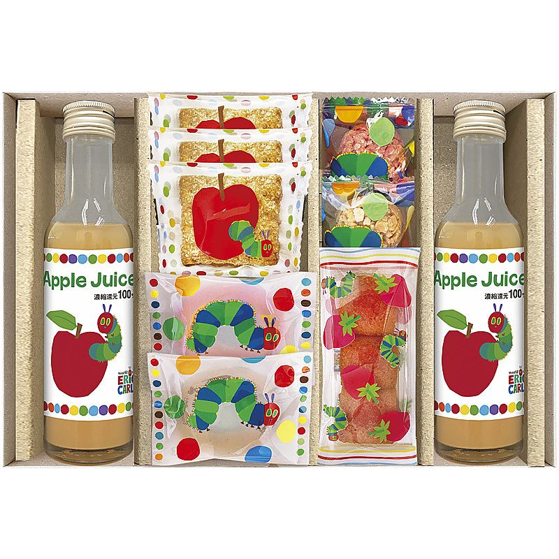 はらぺこあおむし アップルジュース＆しっとりドーナツ スイーツセット 702-1299p