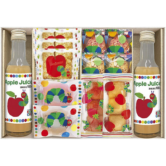 はらぺこあおむし アップルジュース＆しっとりドーナツ スイーツセット 702-1300p