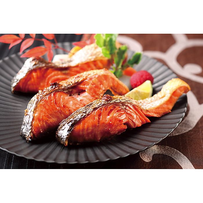 下関唐戸市場 林商店 天然紅鮭厚切 8切セット 産地直送 お取り寄せグルメ 702-1697p