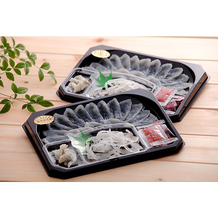 大分県 豊後産 とらふぐ刺身セット 角皿 産地直送 お取り寄せグルメ 702-1701p