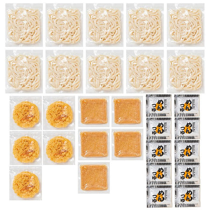 香川県 讃岐ゆでうどんきつね・天ぷら 10食セット 産地直送 お取り寄せグルメ 702-1745p