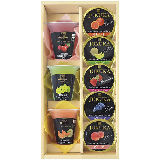 美食ファクトリー こだわりフルーツの果汁ゼリーセット 702-2044p