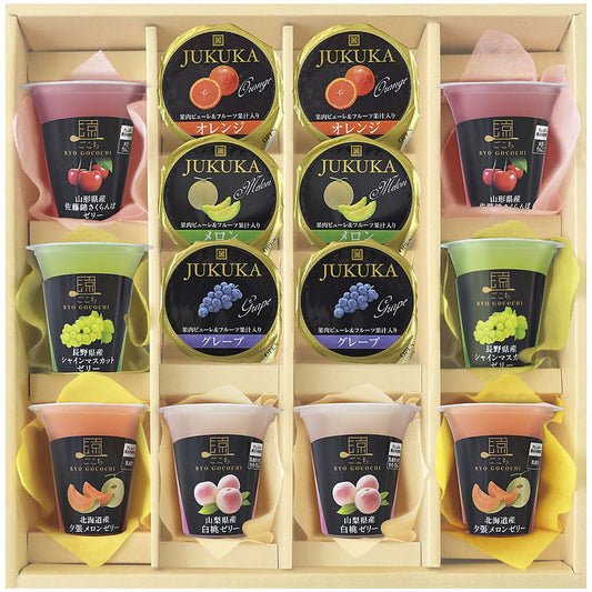美食ファクトリー こだわりフルーツの果汁ゼリーセット 702-2047p