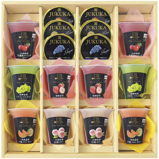 美食ファクトリー こだわりフルーツの果汁ゼリーセット 702-2048p