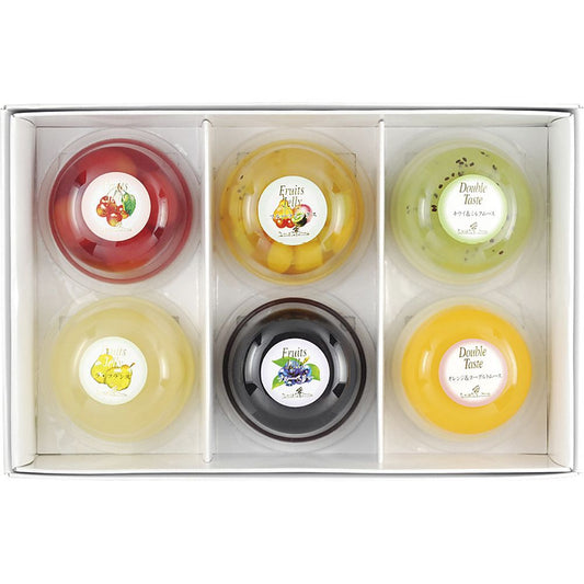 たかはたファーム フルーツゼリー・ダブルテイスト6個詰合せ 702-2049p