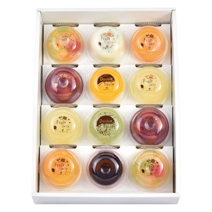 たかはたファーム フルーツゼリー・ダブルテイスト12個詰合せ 702-2051p