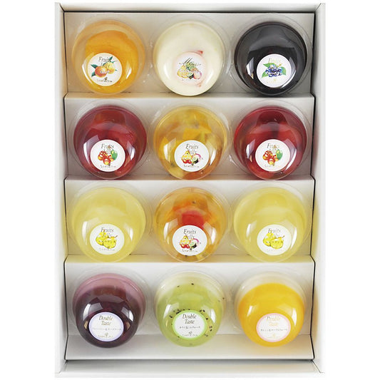 たかはたファーム フルーツゼリー・ダブルテイスト12個詰合せ 702-2051p