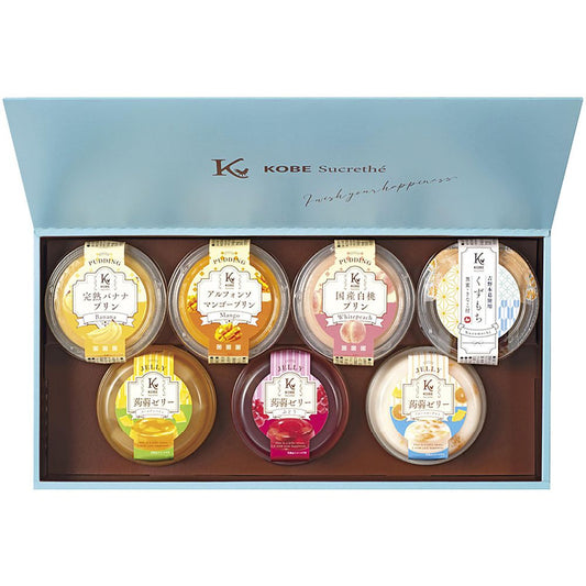 神戸シュクレテ フルーツプリン・ゼリー詰合せ 702-2058p