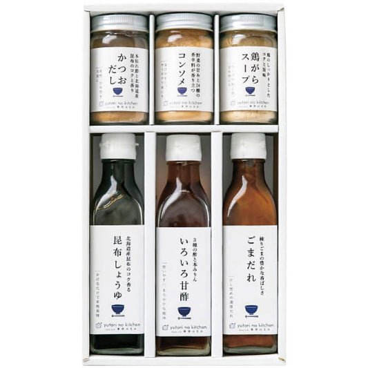 ゆとりのキッチン 料理家 栗原はるみ監修 調味料6本セット 702-2158p