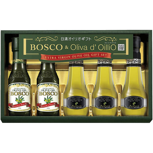 日清オイリオ ボスコ＆オリーバデオイリオEXVオリーブオイルギフト 702-2174p