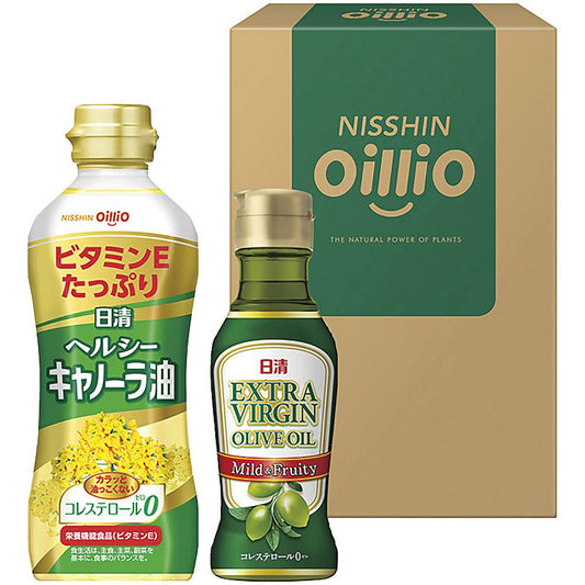 日清オイリオ ヘルシーオイル＆ＥＸＶオリーブオイルギフト 702-2177p