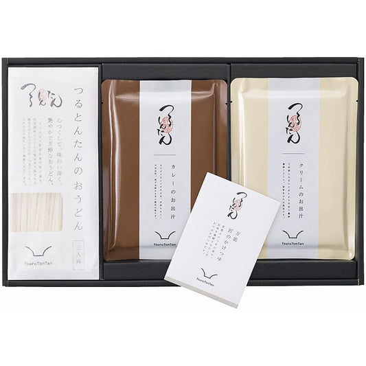 つるとんたん かけ・カレー・クリームのおうどん3人前 702-2281p