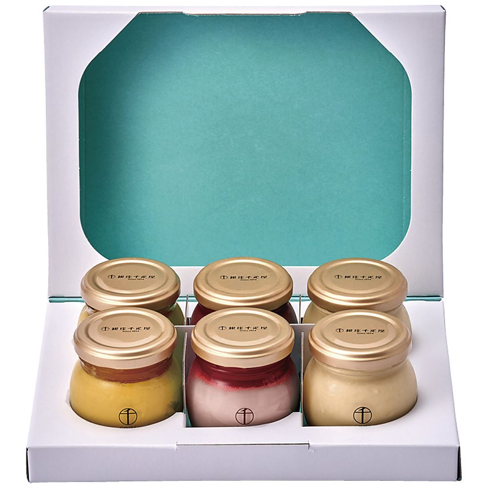 銀座千疋屋 銀座プリン詰合せ6個 702-2328p 産地直送 お取り寄せグルメ