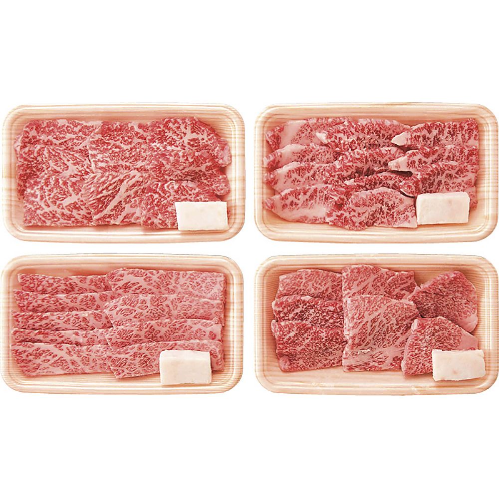 松阪牛焼肉食べ比べ4種セット 702-2349p 産地直送 お取り寄せグルメ